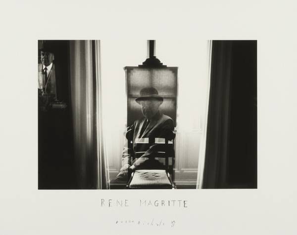Duane Michals, Magritte at His Easel, 1965. Courtesy DC Moore Gallery